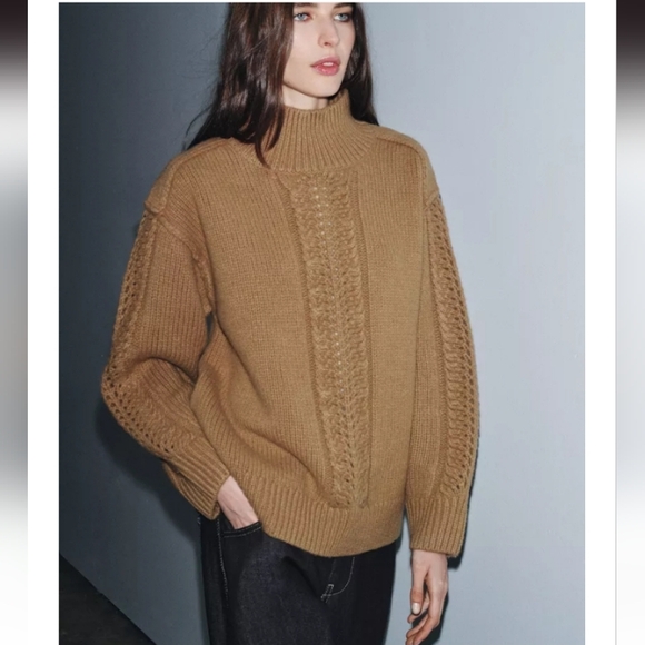 Zara 100% Wool  Sweater - Picture 3 of 7
